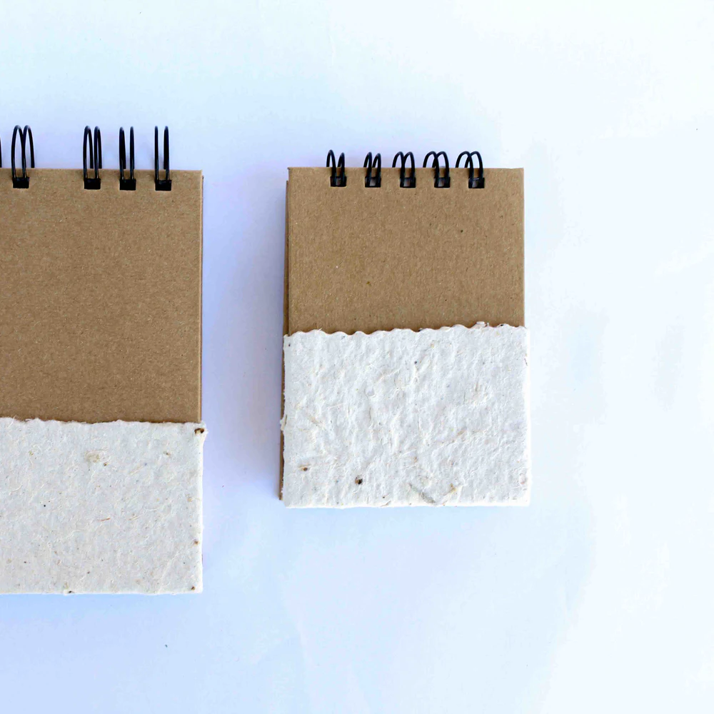 Kit com 2 blocos de notas artesanais -bituca de cigarro.