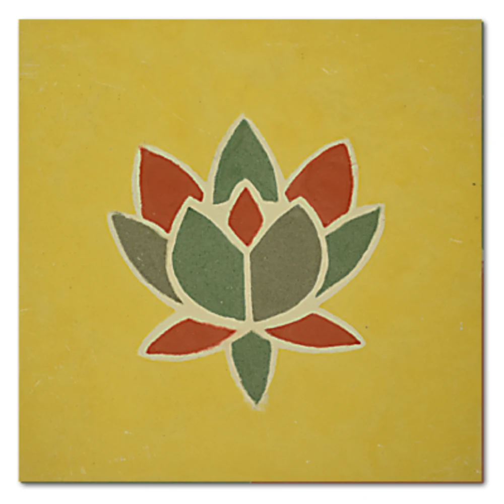 Ladrilho Hidráulico Flor de Lotus