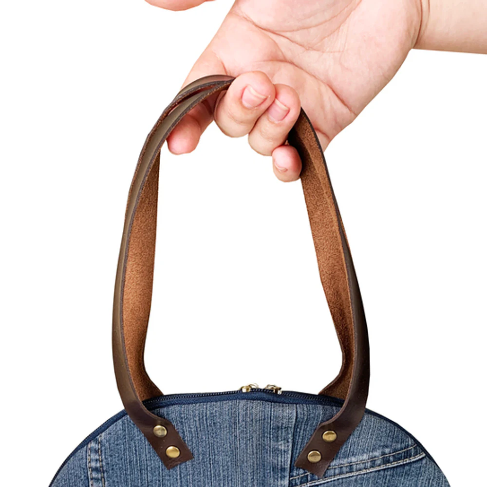 Lancheira Térmica Em Tecido Jeans
