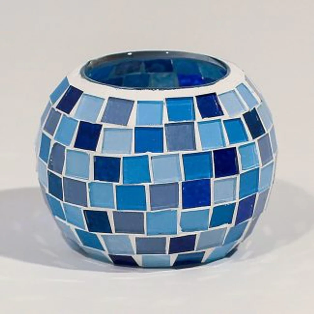 Vaso pote aquário baby - tons de azul
